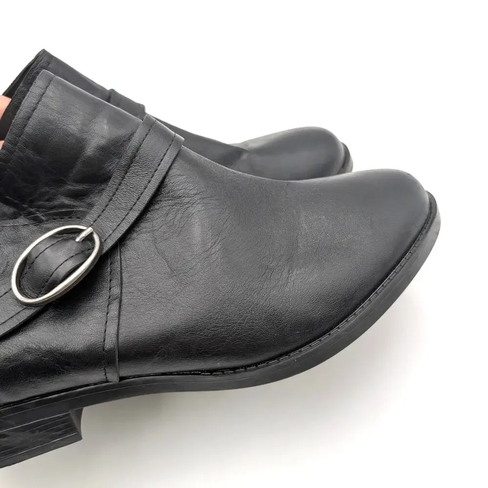 David Tate Maverick Ankle Bootie Women's Black Antique Leather Size US11W EU41